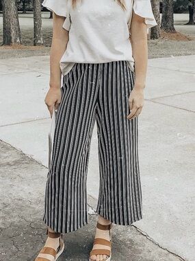 Stretchy striped pants / size M